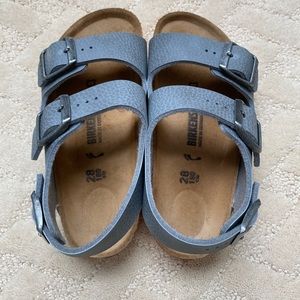 Toddler boys grey/orange Birkenstocks size 12